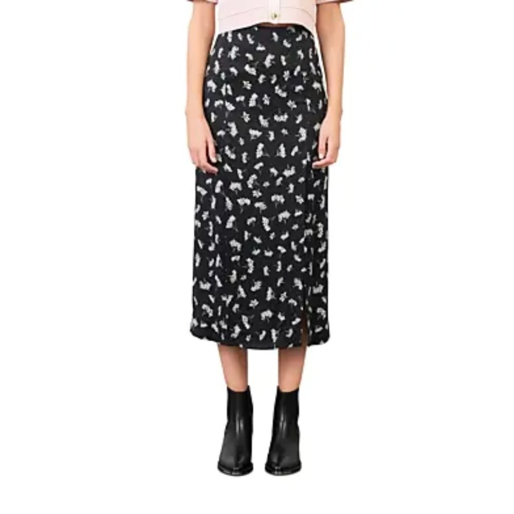 Maje Jiseille Groseilles skirt, color black currants.